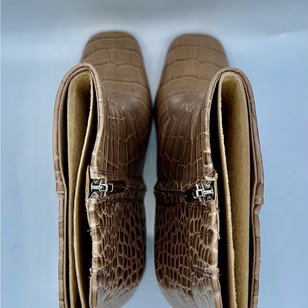 One Day Sale  New Sam Edelman Fawn Leather Bootie Sz 10 - Picture 12 of 16